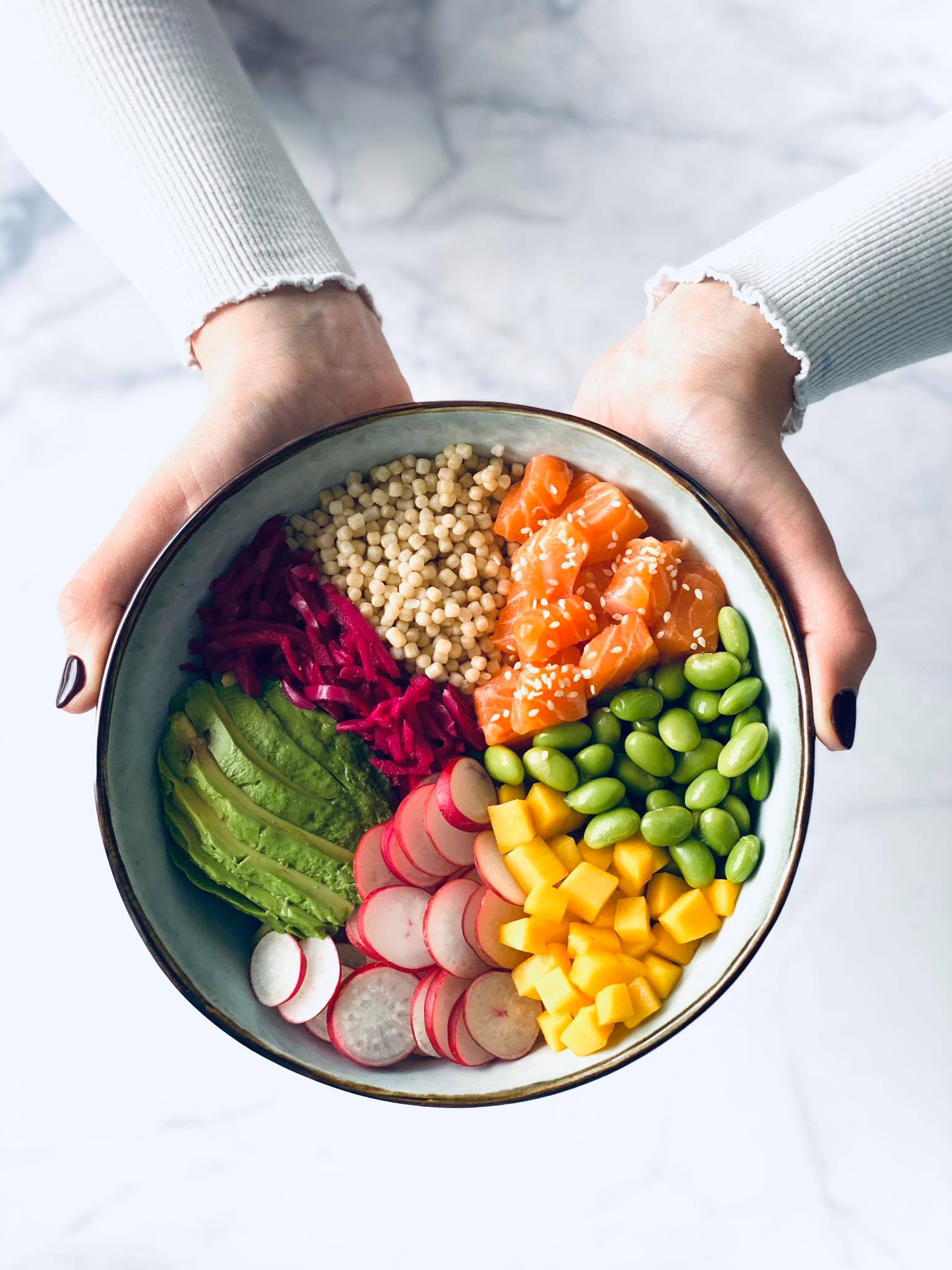 pokébowl met verse zalm